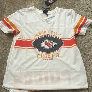 NFL Kansas City Chiefs White and Orange Jersey